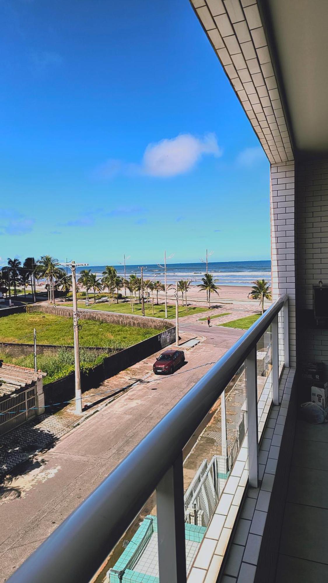 Cantinho Sol & Mar Pe Na Areia Frente Ao Mar Com Churrasqueira Na Sacada E Piscina Apartamento
