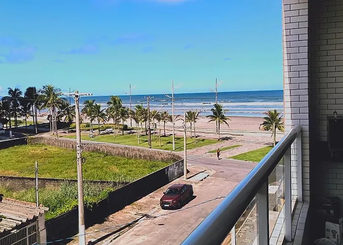 Cantinho Sol & Mar Pe Na Areia Frente Ao Mar Com Churrasqueira Na Sacada E Piscina